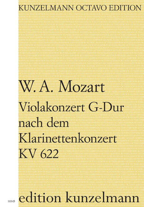 Mozart: Viola Concerto in G Major after the Clarinet Concerto K. 622
