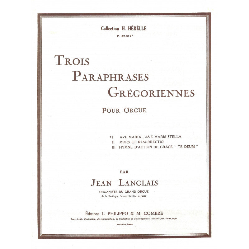 Langlais: Ave Maria, Ave Maris Stella, Op. 9, No. 1