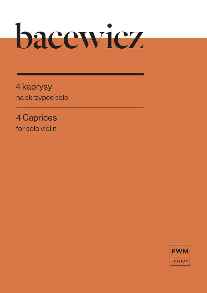 Bacewicz: 4 Caprici (arr. for viola)