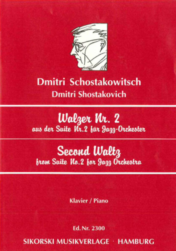 Shostakovich: Second Waltz (arr. for piano)