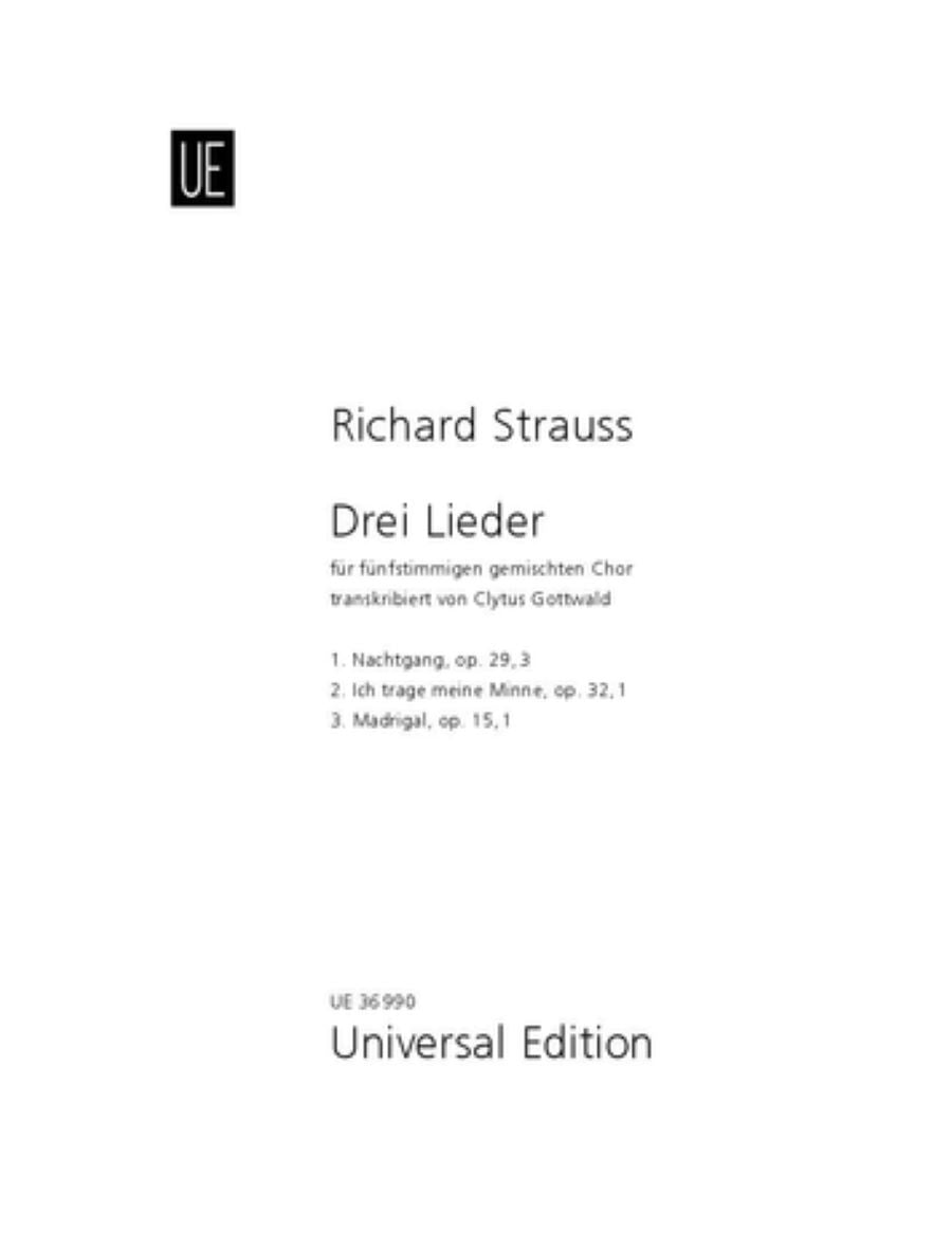 Strauss: 3 Songs (arr. for SATBB choir)