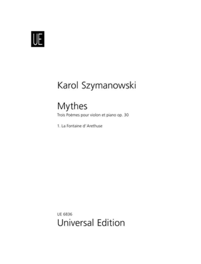 Szymanowski: La fontaine d'Arethuse, Op. 30, No. 1