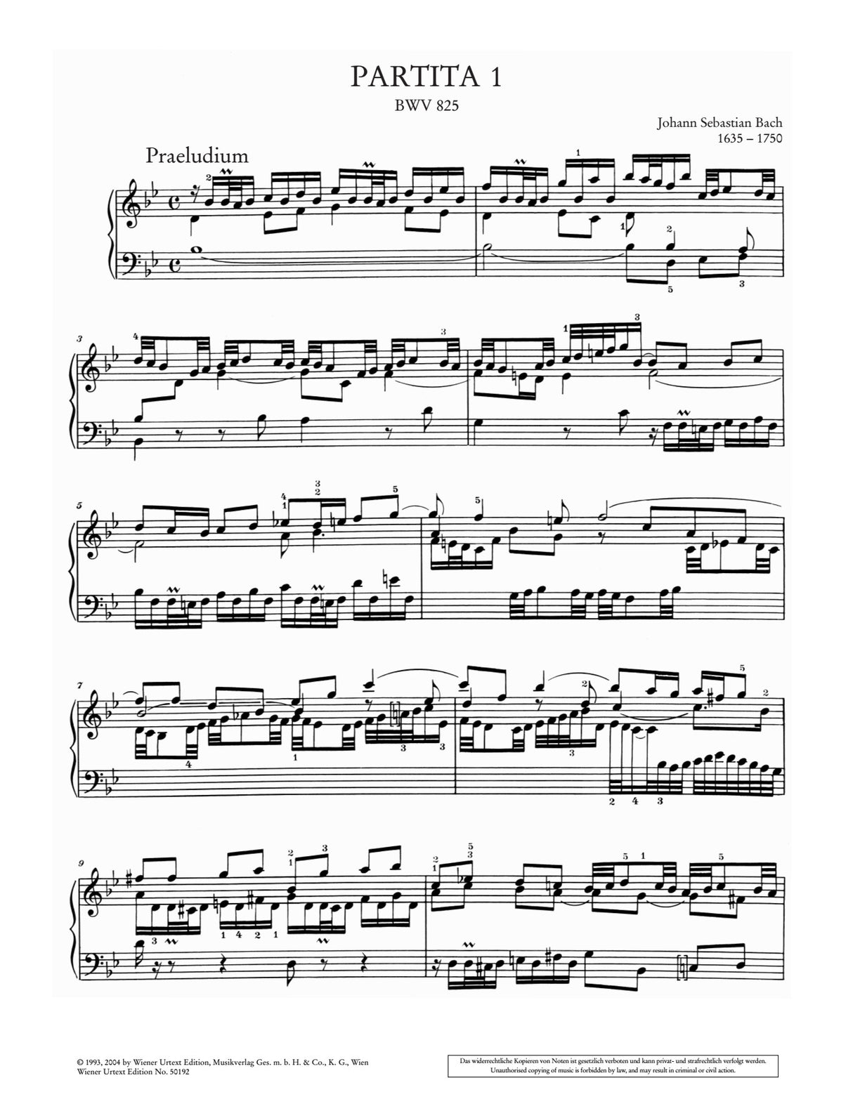 Bach: 6 Partitas, BWV 825-830