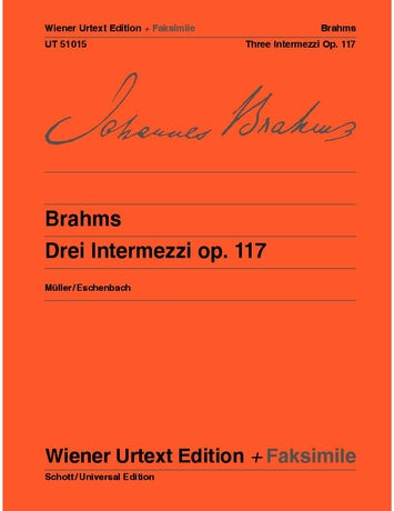 Brahms: 3 Intermezzi, Op. 117