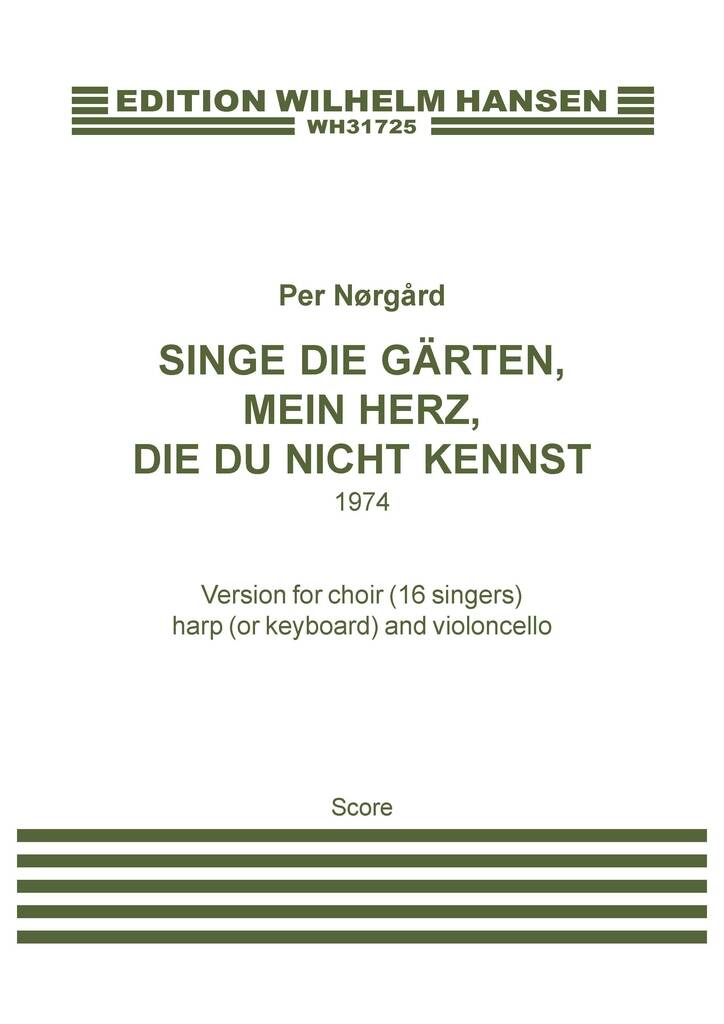 Nørgård: Singe Die Gärten (Version for Choir, Harp, & Cello)