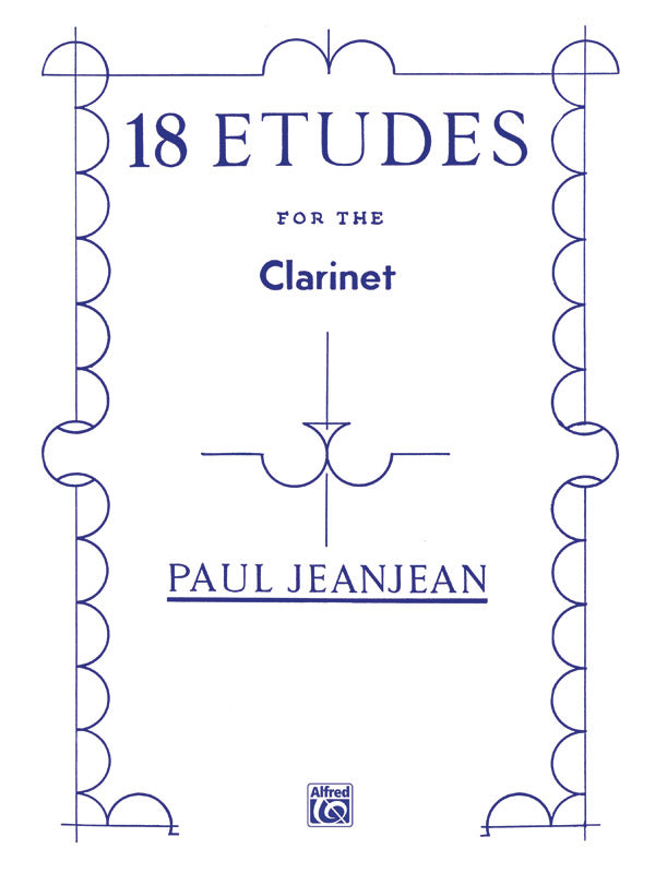 Jeanjean: 18 Etudes for the Clarinet