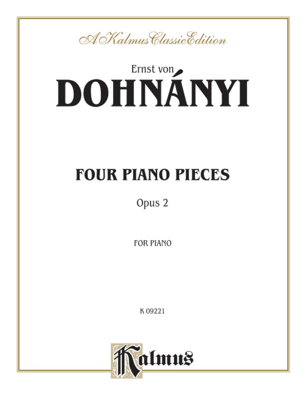 Dohnányi: Four Pieces, Op. 2