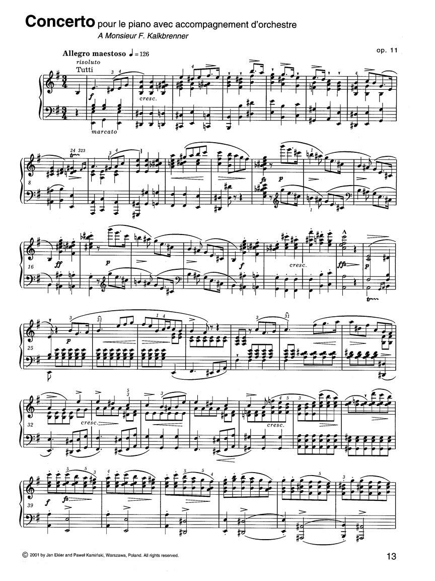Chopin: Piano Concerto No. 1 in E Minor