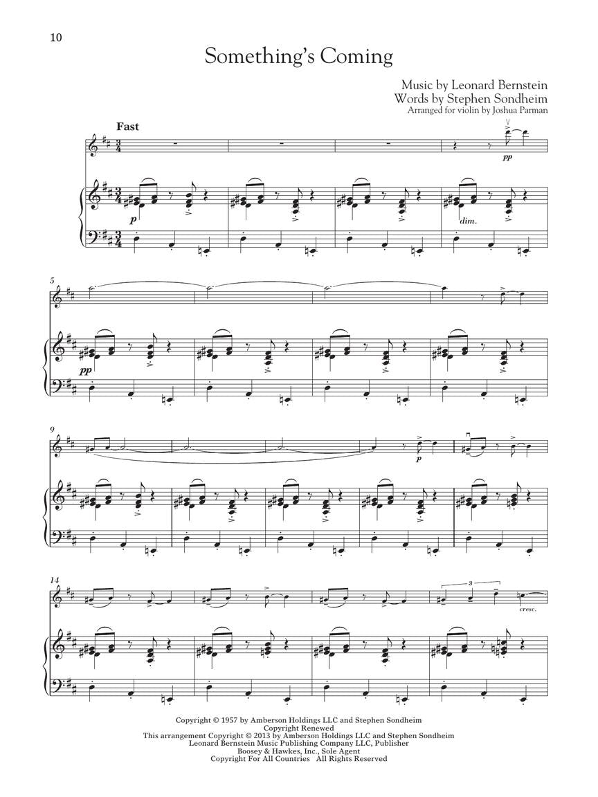 Bernstein: West Side Story Instrumental Solos: Violin