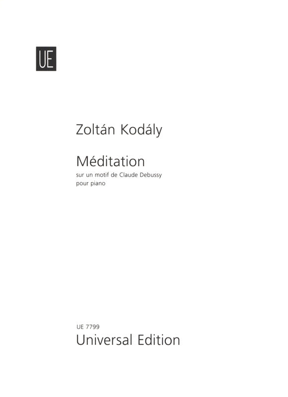 Kodály: Méditation on a Motif of Debussy