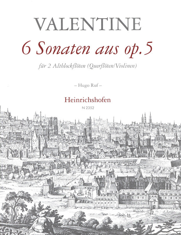 Valentine: 6 Sonatas from Op. 5 (arr. for 2 alto recorders)