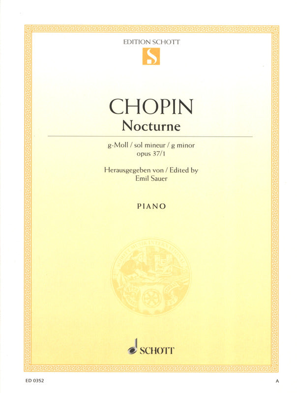 Chopin: Nocturne in G Minor, Op. 37, No. 1