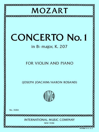 Mozart: Violin Concerto No. 1 in B-flat Major, K. 207