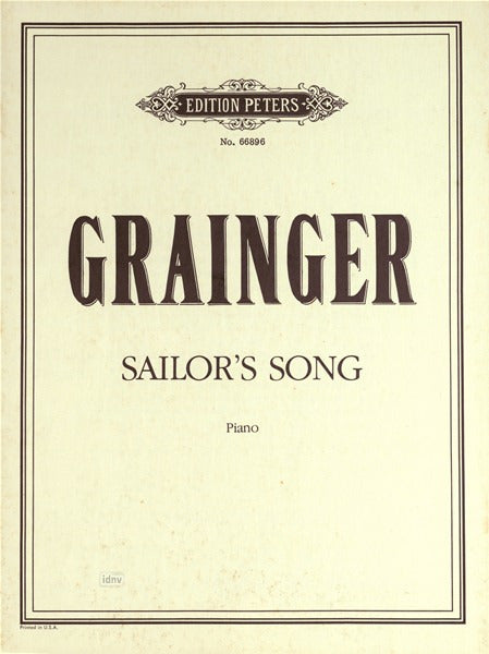 Grainger: Sailor's Song - Ficks Music