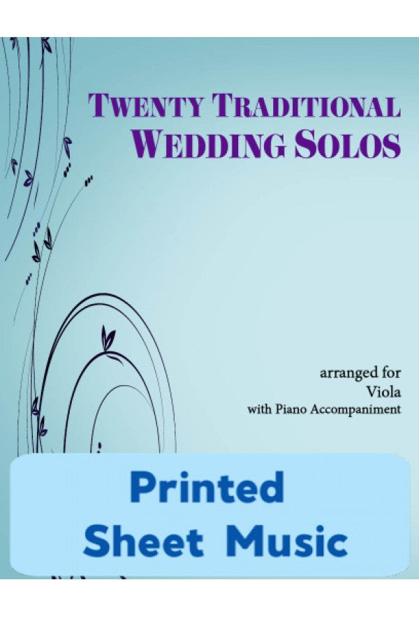 20 Traditional Wedding Solos for Viola and Piano