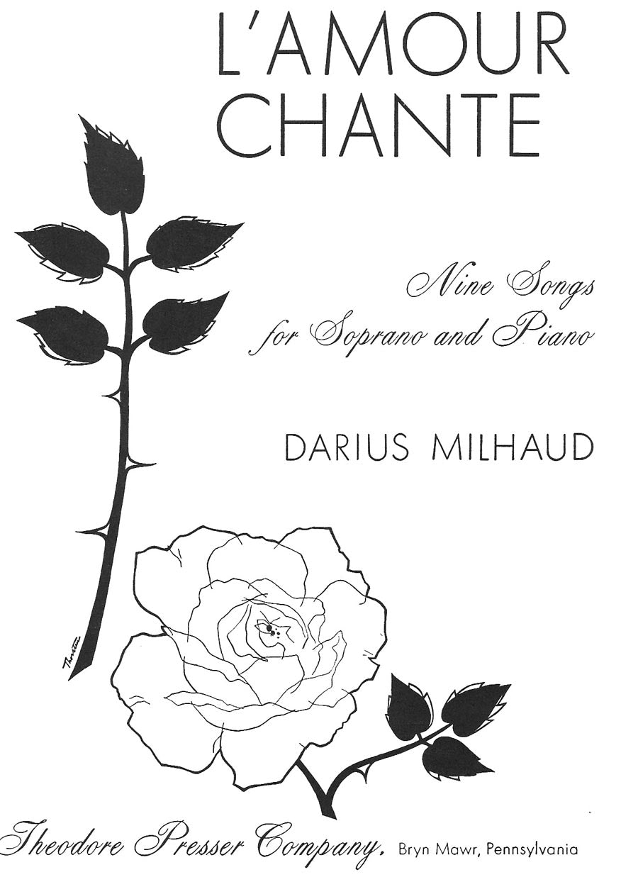 Milhaud: L'amour chante