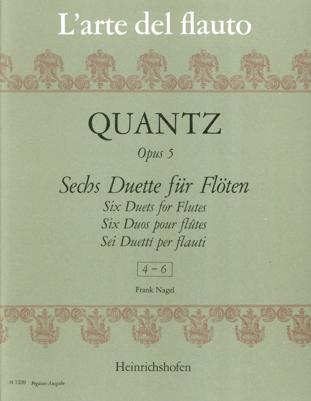 Quantz: Flute Duets, Op. 5, Nos. 4-6