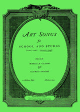 Art Songs for School and Studio - Second Year