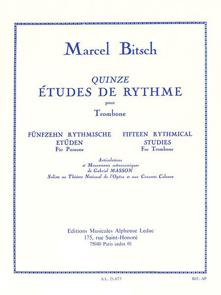Variations Sur Une Chanson Francaise de Marcel Bitsch » Partitions pour cor