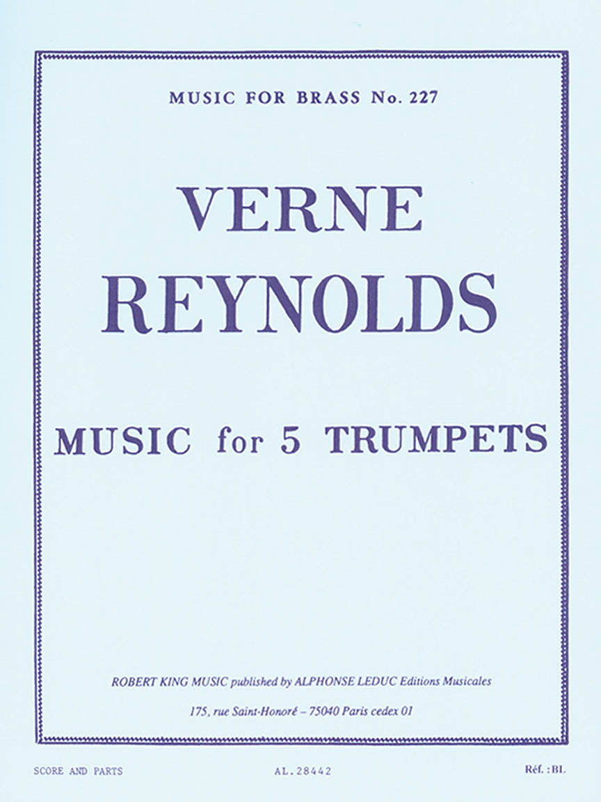 Reynolds: Music for 5 Trumpets