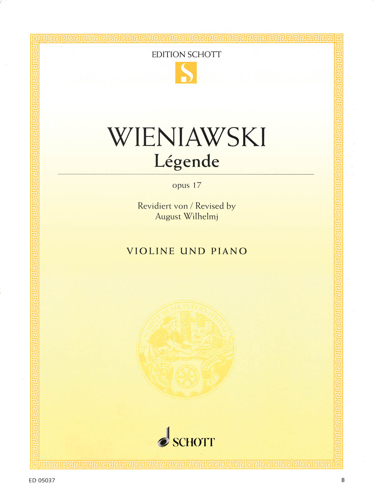 Wieniawski: Légende, Op. 17