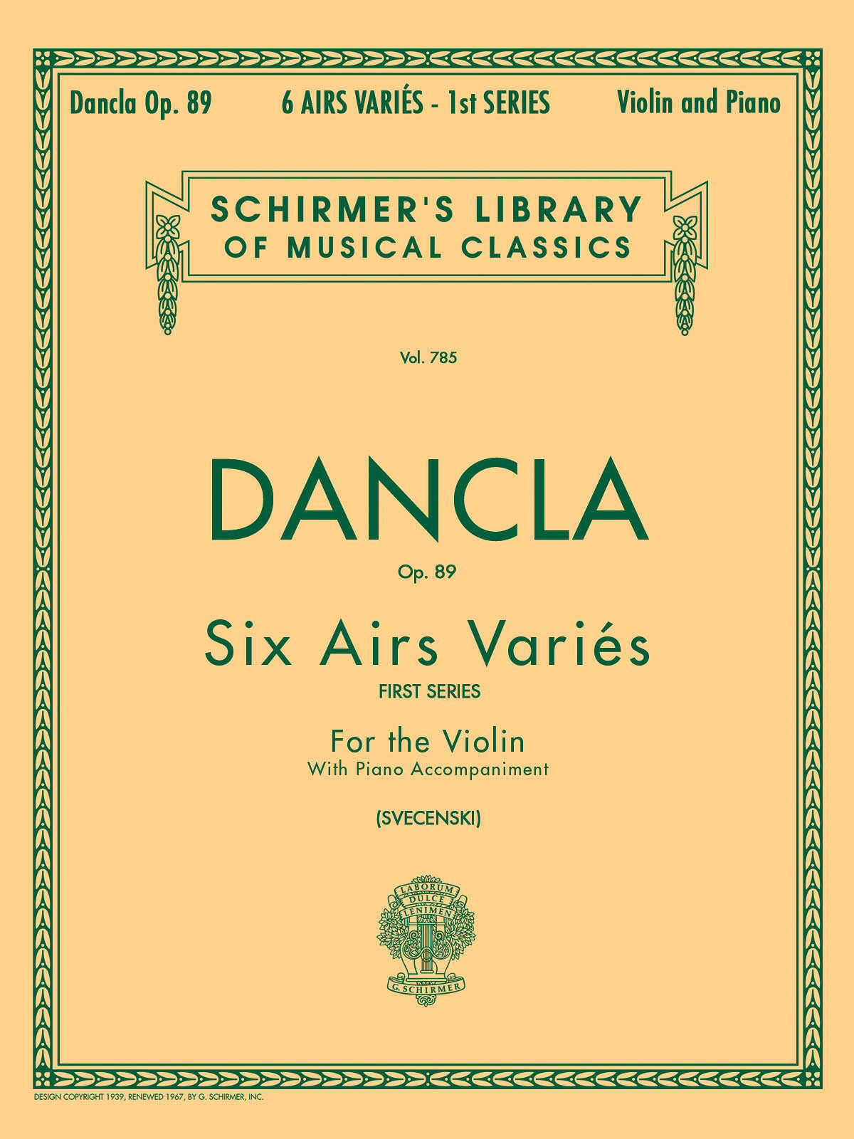 Dancla: 6 Airs Variés, Op. 89