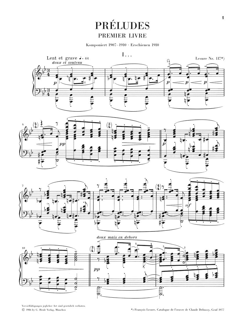 Debussy: Préludes - Book 1