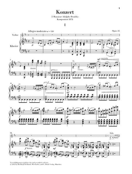 Tchaikovsky: Violin Concerto in D Major, Op. 35