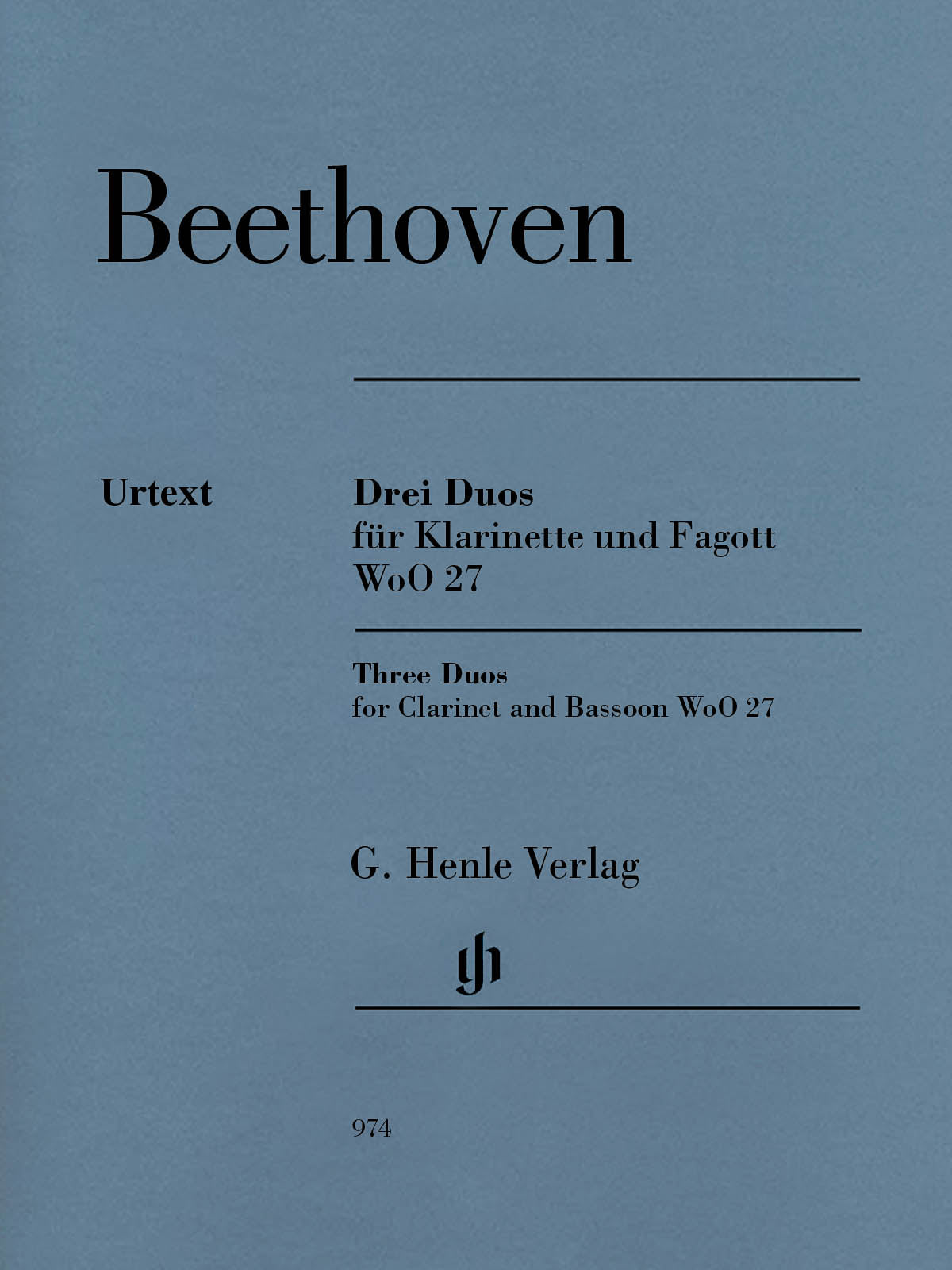 Beethoven: 3 Duos for Clarinet and Bassoon, WoO 27