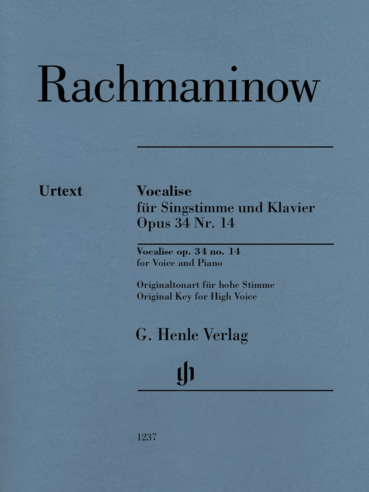 Rachmaninoff: Vocalise, Op. 34, No. 14