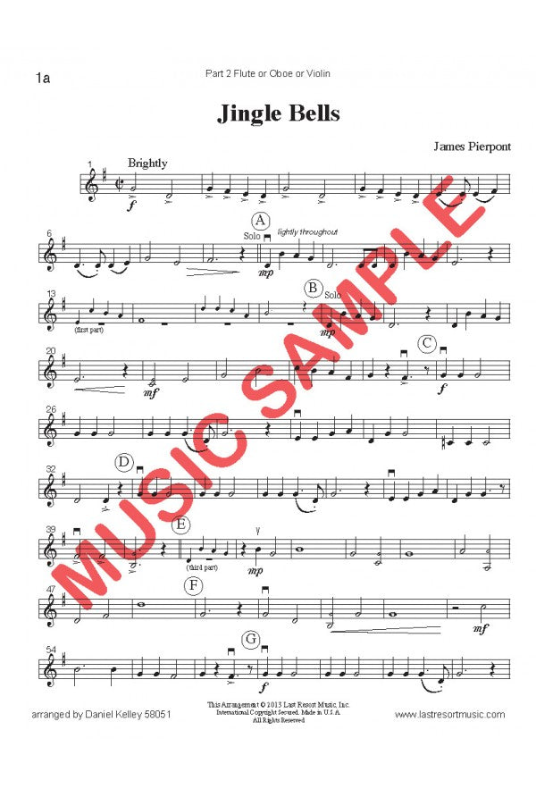 Music for Three Treble Instruments - Christmas Collection No. 1