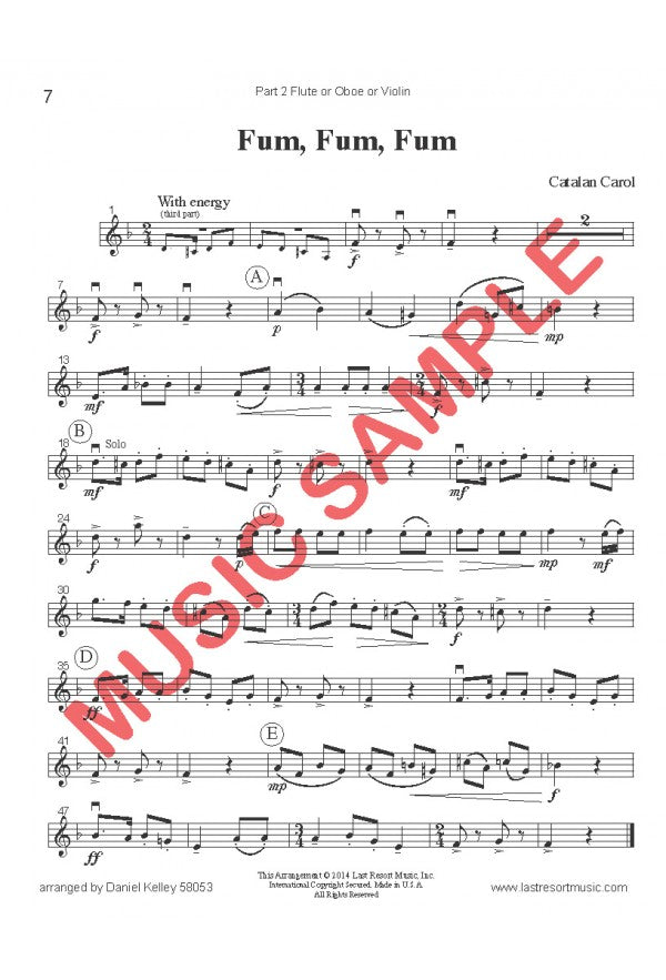 Music for Three Treble Instruments - Christmas Collection No. 3