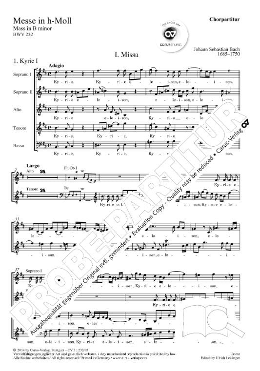 Бах: Месса си минор, BWV 232 – ФиксБах: Месса си минор, BWV 232 – Фикс  