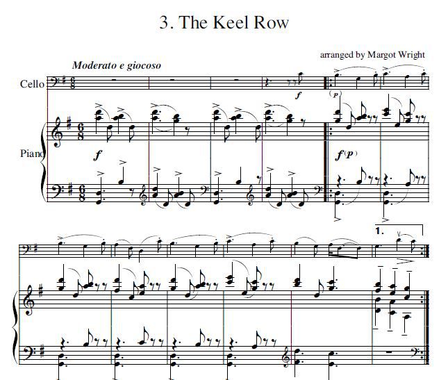 Three Northumbrian Folk Songs (arr. for cello & piano)