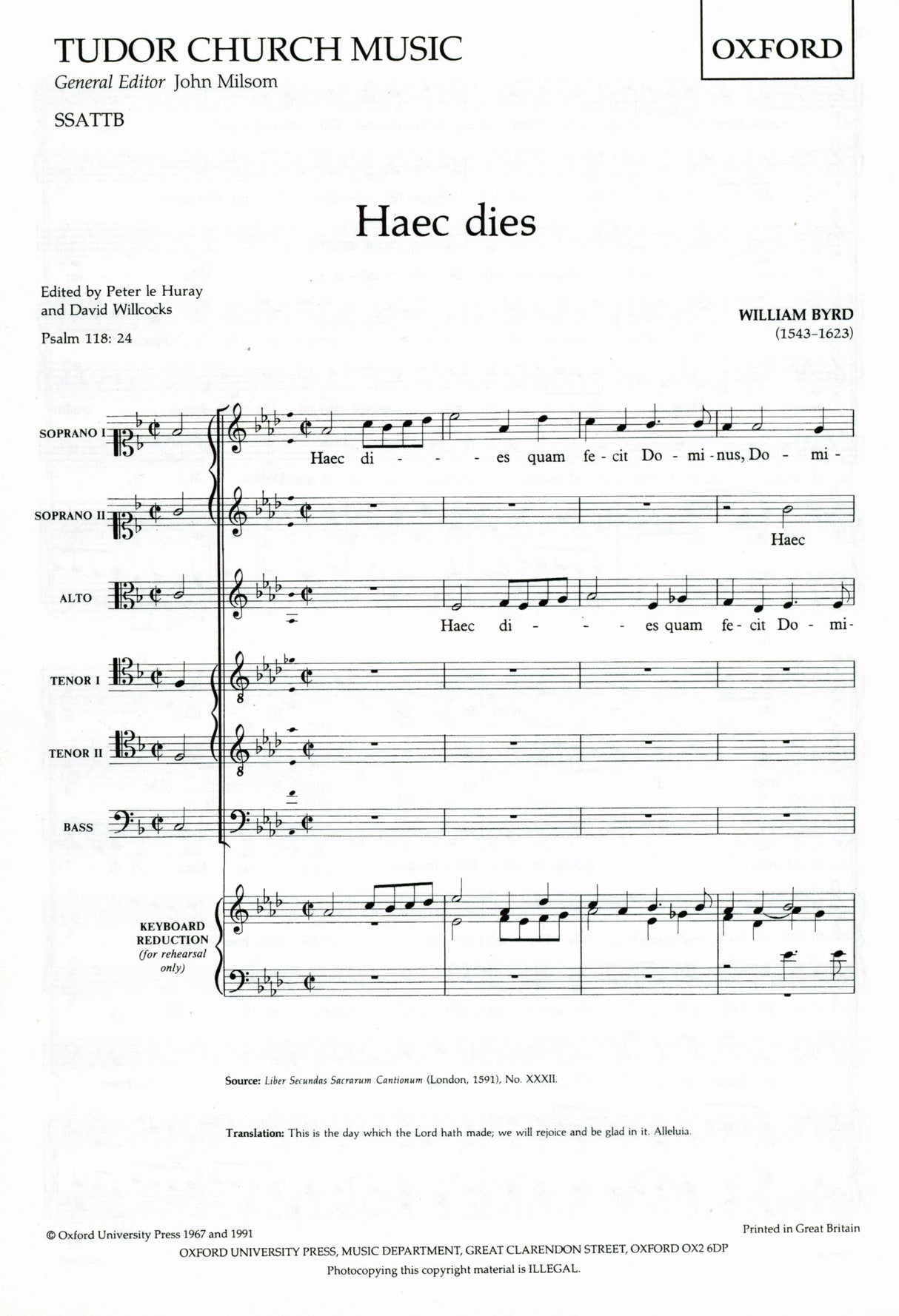 Byrd: Haec Dies