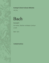 Bach: Violin Concerto in A Minor, BWV 1041