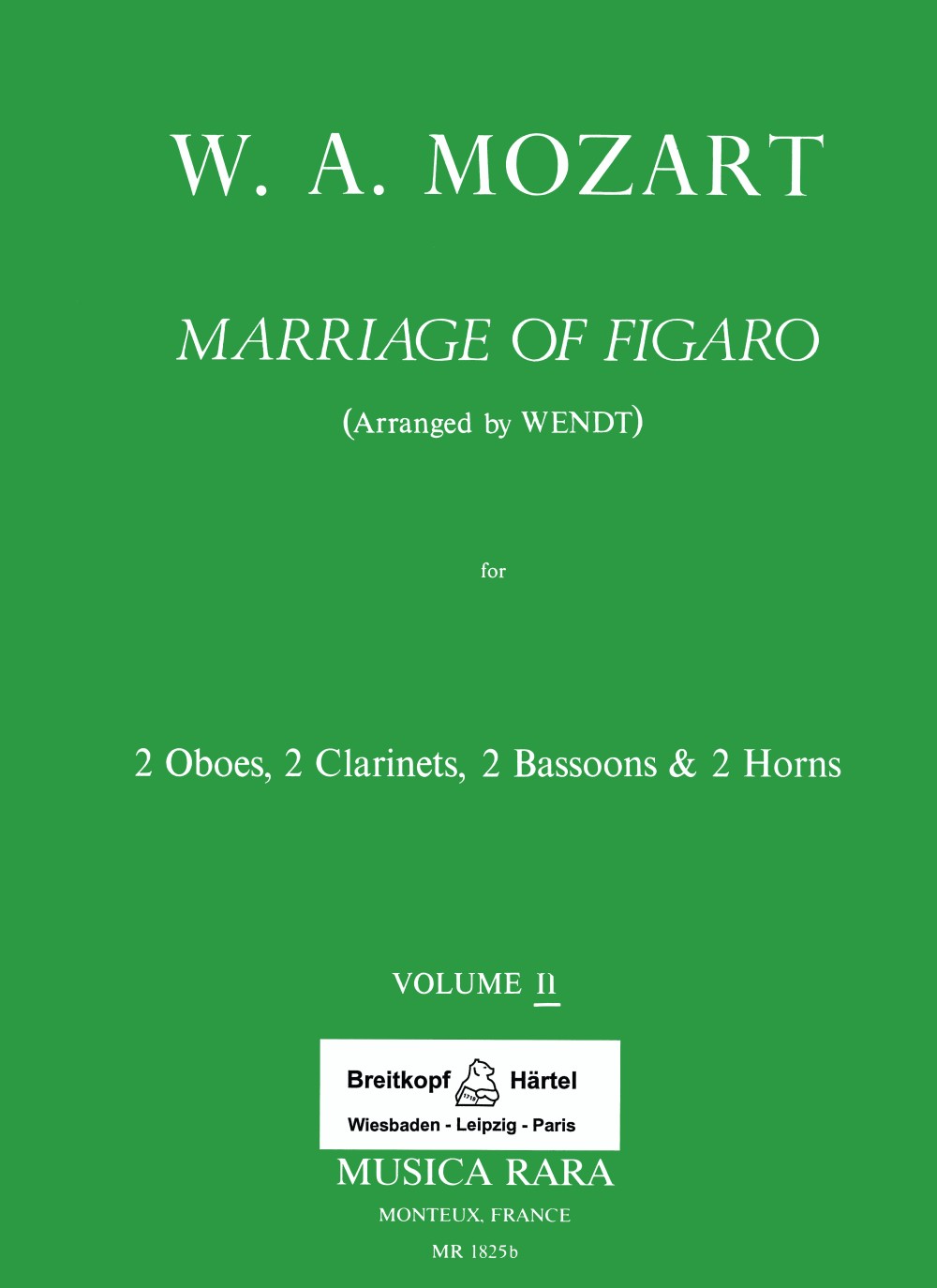 Mozart: Le Nozze di Figaro, K. 492 - Volume 2 (arr. for wind octet)