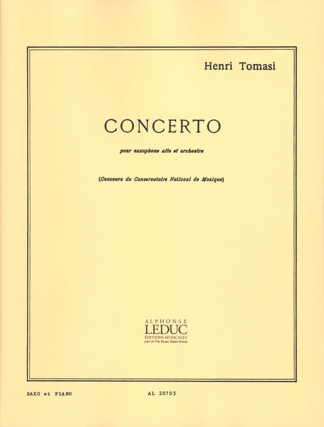 Tomasi: Alto Saxophone Concerto