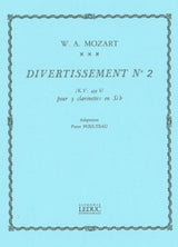 Mozart: Divertissement No. 2, K. 439b (arr. for 3 clarinets)