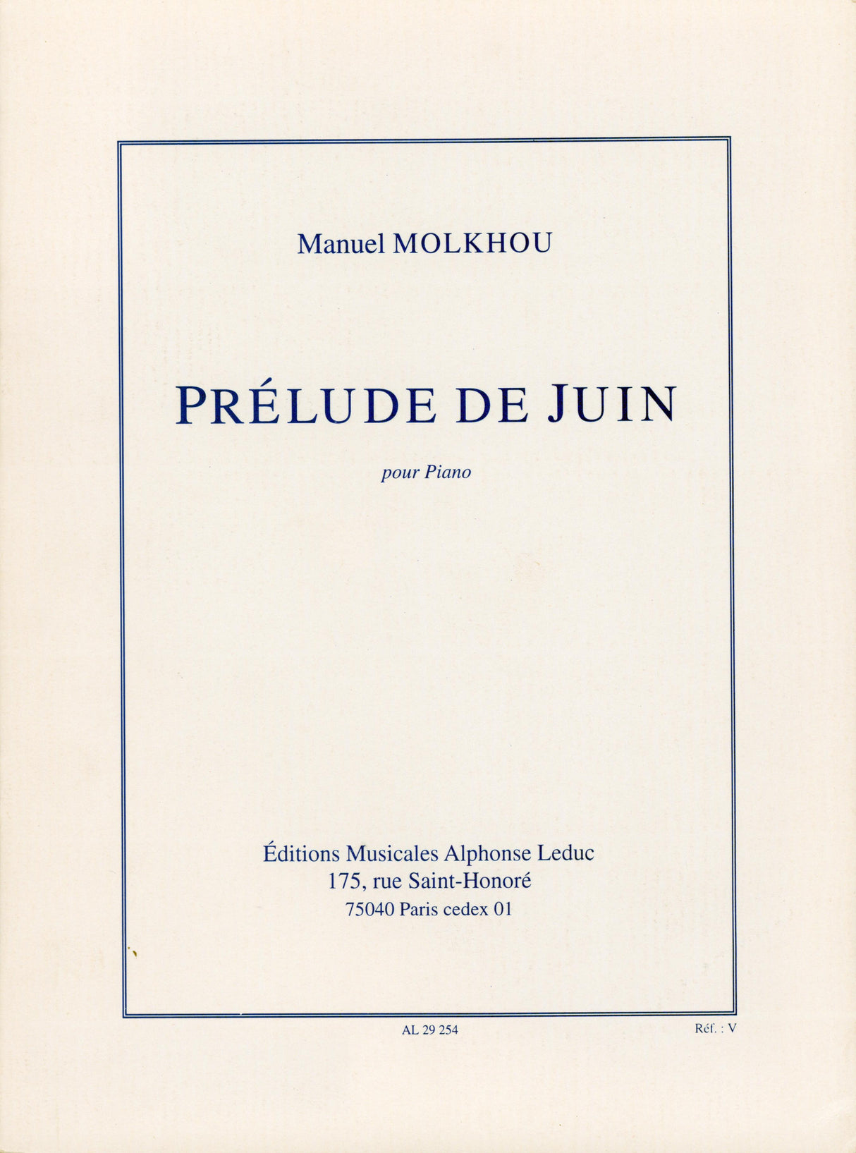 Molkhou: Prélude de Juin