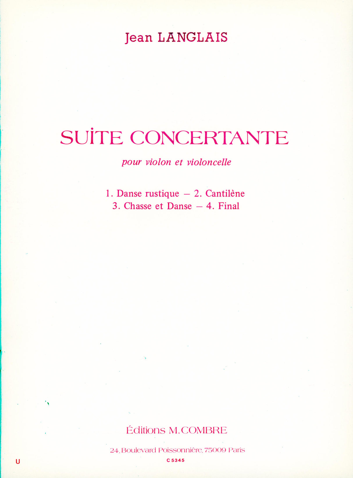 Langlais: Suite concertante