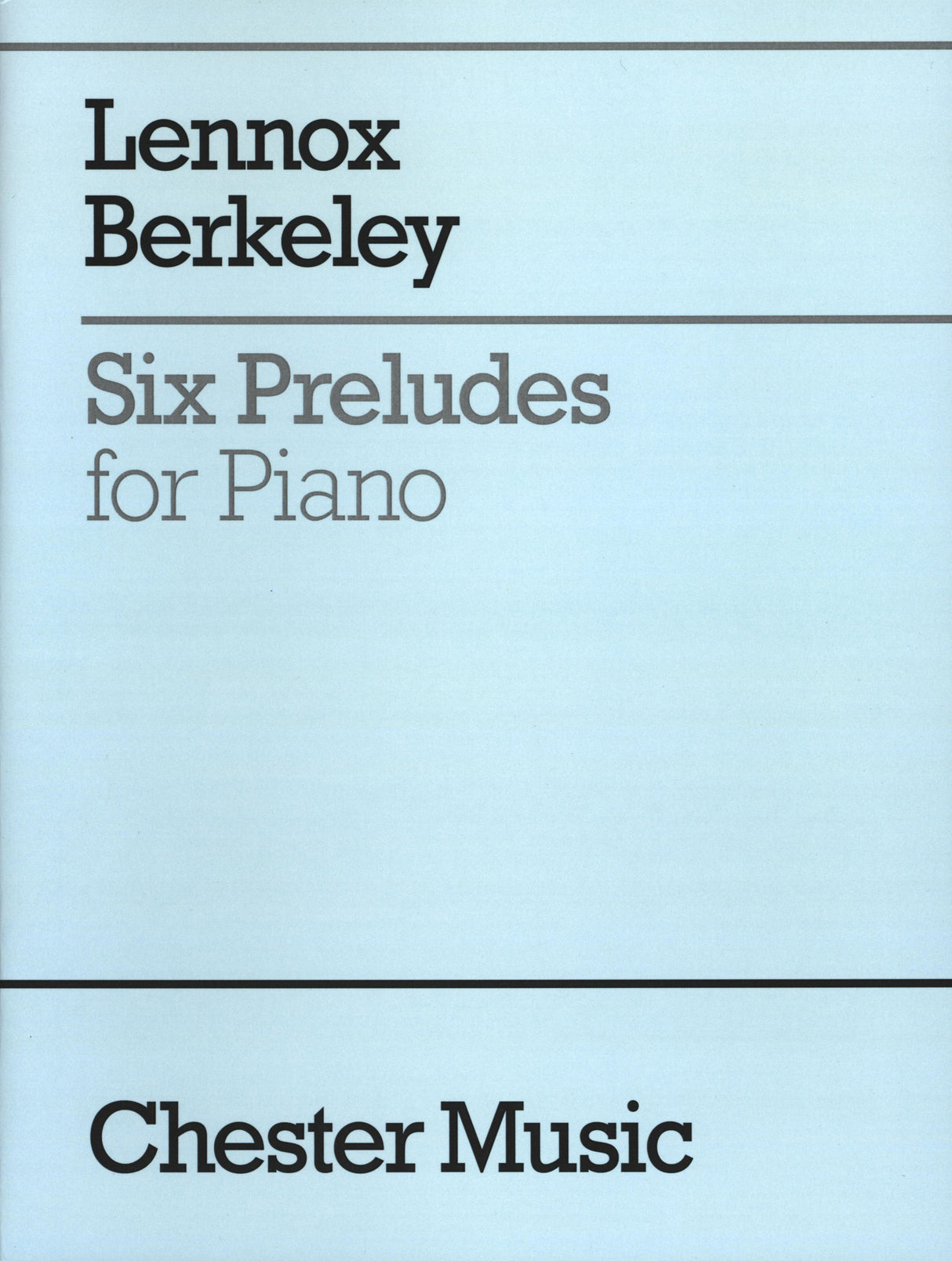 Berkeley: Six Preludes, Op. 23