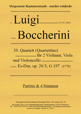 Boccherini: String Quartet in E-flat Major, G 197, Op. 26, No. 3