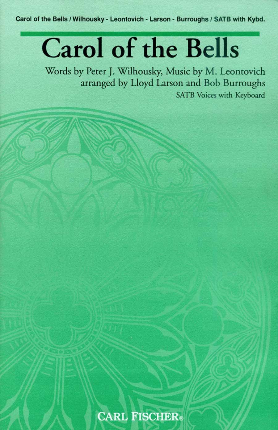 Leontovich: Carol of the Bells (arr. for SATB choir & piano)