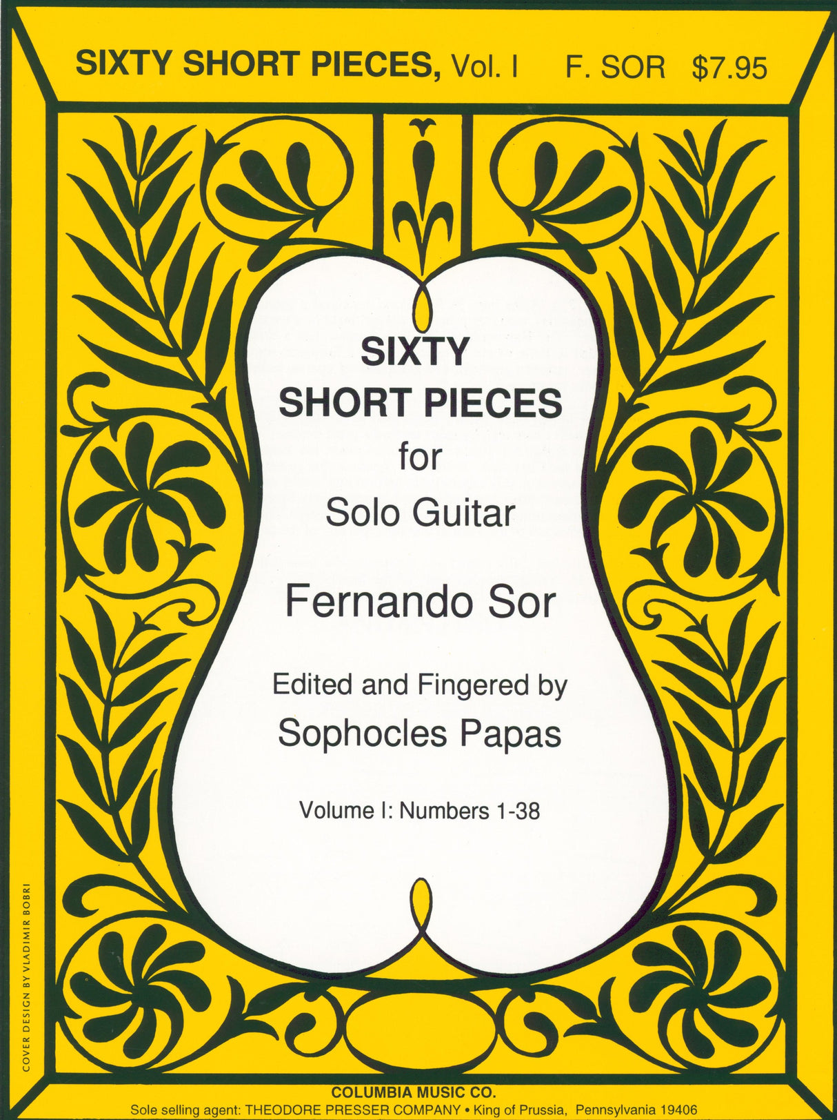 Sor: 60 Short Pieces for Guitar - Volume 1 (Nos. 1-38)