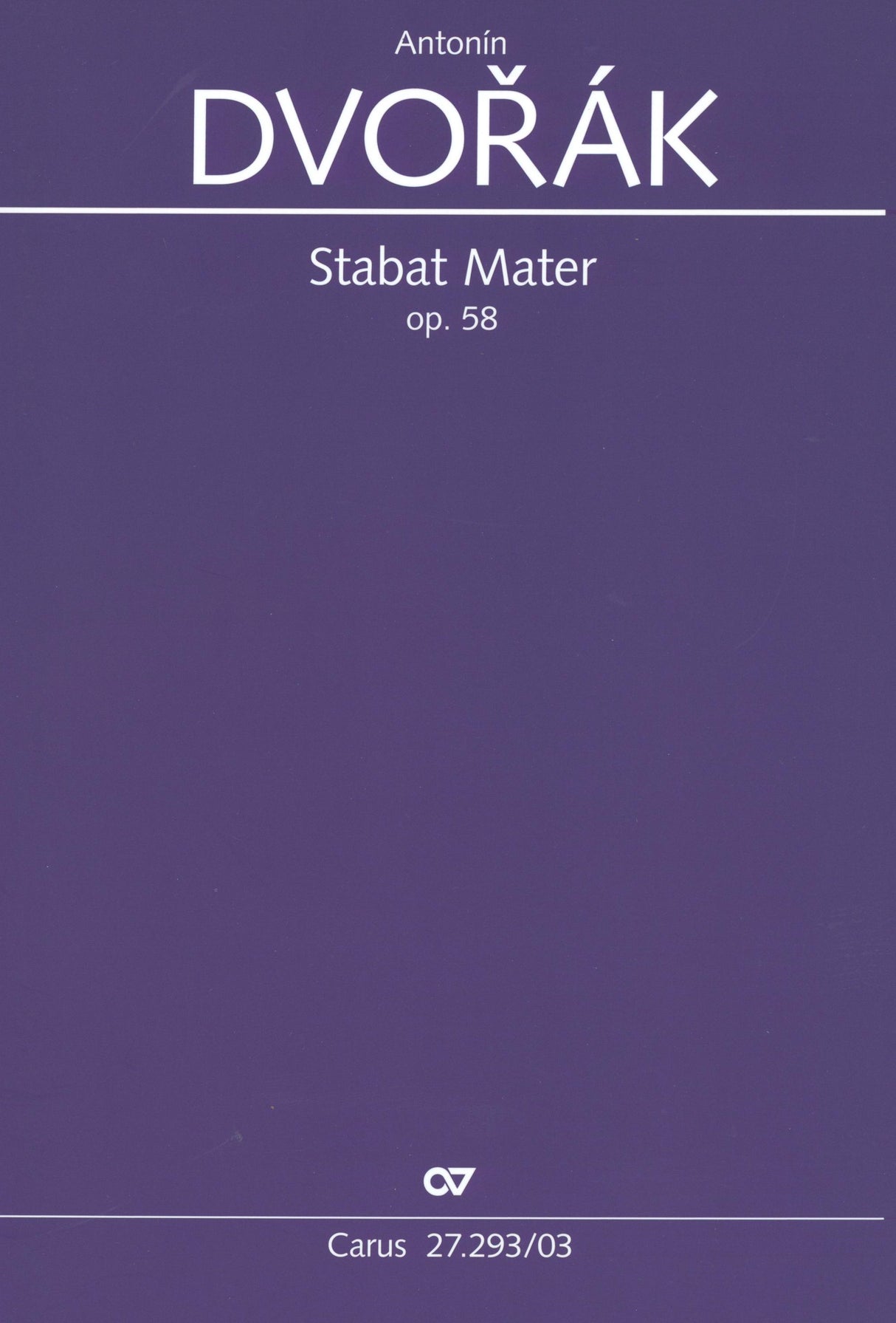 Dvořák: Stabat Mater, Op. 58