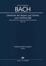 Bach: Gleichwie der Regen and Schnee, BWV 18