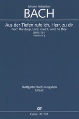 Bach: Aus der Tiefen rufe ich, BWV 131 (Version in G Minor)