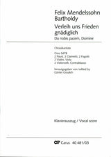 Mendelssohn: Verleih uns Frieden gnädiglich, MWV A 11