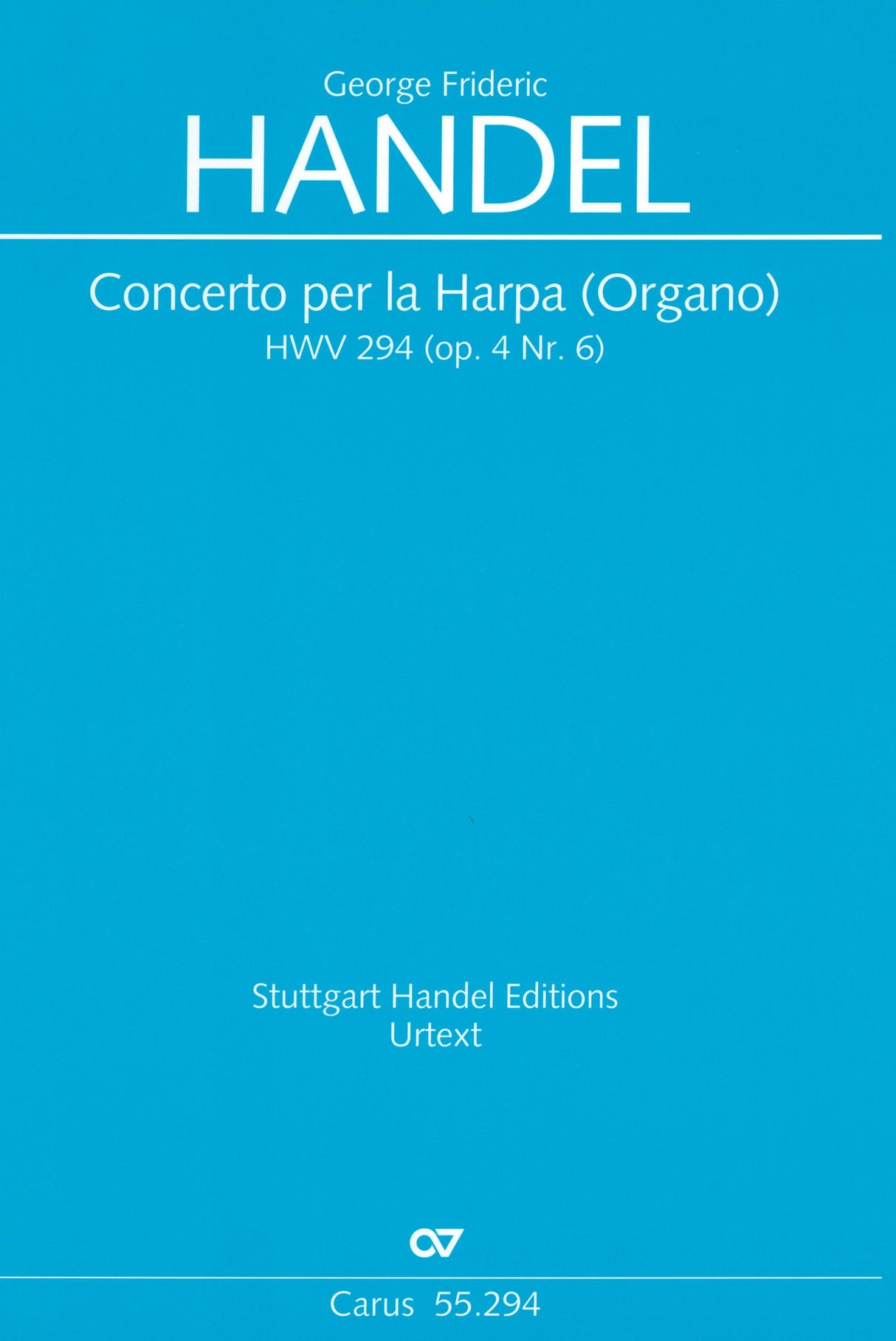 Handel: Harp (Organ) Concerto in B-flat Major, HWV 294, Op. 4, No. 6